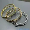 Оригинальный 1to1 Brand Logo High Cond Bracelets Seiko v Gold Twisted Bercelet Bracelet женский бриллиант Двухслой