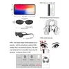 5pcs femmes plastiques rectangle chat œil ovale cadre métal metal lunettes de soleil pour la vie quotidienne et les accessoires de conduite