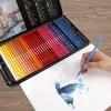 Crayons 72 Color Water Soluble Crayons Professional Painting Tool Draw Pens Drawing Sketting Watercolor Crayer Set