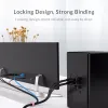 4/12/20 stks Siliconen band Haaklus kabelgrap Tie Tidy Organizer Bedraad oortelefoon Koordwikkel Wikkel Organizer Kabel USB -kabel