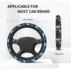 Steering Wheel Covers Car Skibidi Toilet Cameraman Game Braid On The Cover Auto Decor Steering-Wheel Accessories