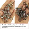 Fishhooks 100st/200st Fishing Swivels 3 Way Barrel Swivel Crossline Swivels Rolling Swivel Storlek 5/0# till 12# Emerillones Pesca