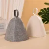 Capo da bagno ad assorbimento d'acqua addensato Porta calda Minimalista grigio Capo in feltro bianco SAGNO SAUNA SUDEFICA CAPORE BASSO BAGNO