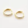 Ohrringe Andywen Sterling Sier Gold Dicke Zirkon CZ Hies Loop Hoop Ohrring Frauen Schmuck Rock Neu 2021 Hochzeitsschmuck