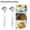 Spoons 2 Pcs Mini Desserts Stainless Steel Sauce Serving Kitchen Gadget Long Handle Set