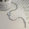 Bracelets de liaison 2024 créateur de mode d'arrivée Silver Color Rectangle bracelet bracelet pour femmes bijoux de cadeau de la Saint-Valentin S8260