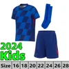 2024 EURO CUP Modric Soccer Jerseys Croatia Seleção Nacional 24 25 Brekalo Perisic Football camisa Brozovic Kramaric Rebic Livakovic Away Men Kids Kits Uniforme