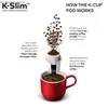 Кофе-производители Keurig K-Slim Black Singer-Serve Cup Pod Pod Coffeer Y240403