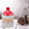Garrafas de armazenamento chapéu jarra de Natal Candveres de presente recipientes de banheiro de metal decorações de banheiro biscoit latas de biscoito crianças decorativas