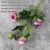 Decorative Flowers Oc'leaf Customization Supported Like-real Artificial Large 4-Head Cream Rose Bouquet Diy Flower Arrangement Home Wedding