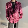 السترات للرجال noymei flashable المطبوعة بدلة عارضة السترة العصرية شخصية 2024 الربيع السترة All-Match Coat Coat WA4042