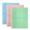 Notebooks 2024 Schedule Planner Macaroon Color PVC Soft Leather Notepad Protective Set Junior A5 Notebook Small Creative Notebook Cover