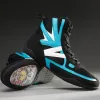 Sapatos novos sapatos de luta livre unissex para homens treinando sapatos de vaca sola lace up boots tênis sapatos de boxe profissionais