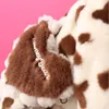 Hundkläder valpkläder för hundar vinter varm fleece jacka söt rosa kostym liten chihuahua teddy husdjur gratis väska