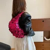 Netizen Underarm Bag for Women 2024 New Fashionable Sequins Colorful and Fashionable Same Style Single Shoulder Dumpling Bun 240403