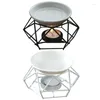 Candle Holders Essential Oil Burner Portable Ceramic Holder Romantic Tealight Reusable Home Decoration