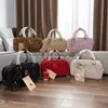 Cross Body 2023 New Home Mode Small Square Bag Falled Bowling Boston Womens One Schulter Handheld Diagonal Straddle H240409