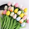 Fleurs décoratives 5 / 10pcs Tulip Bouquet artificiel Pe.