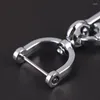 Keychains Car Keychain kreativ Einfacher starker Carabiner Formschlüsselruftkletterhaken Key Man Unisex Geschenk Auto Innenraum mit Schraubendreher