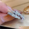 Band Rings 2023 Designer Ring Ladies Rope Knot Luxury With Diamonds Fashion For Women Classic Jewelry 18K Gold Plated Rose Wedding Dr Otmc5