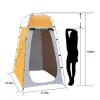 Barınaklar açık duş banyo çadırı kamp gizlilik tuvalet çadırı taşınabilir soyunma odası fitsperson güneş koruma hızlı bir şekilde inşa