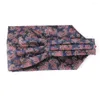 Bow Ties Jacquard Floral Paisley Cashew Tie Wedding Formal Cravat Ascot Scrunch Self British Gentleman Polyester Neck For Men Luxury