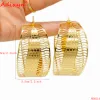 Brincos Adixyn Brincos de argolas africanas para mulheres Brincos de cor de ouro/cobre Jóias de jóias do Oriente Médio Etíopes N06212