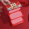 Подарочная упаковка, 10 шт., красные конверты, китайский год для денег, 2024, складной конверт Dragon R-A