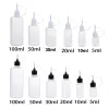 Bottles 30PCS 3ml120ml Plastic Squeezable Needle Bottles Eye Liquid Dropper Sample Drop Cans Glue Ink Applicator Refillable Containers
