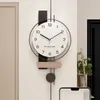 Horloges murales Batterie Horloge coréenne Minimaliste Élégant Salle de bain Classique Montre Moderne Designer Montre Murale Salon Décoration