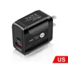 Caricatore PD12W 5v2a Caricatore del telefono cellulare UE US UK CARCHING Adattatore Type-C Adattatore PD+USB Ricarica nuova Caricatore da viaggio