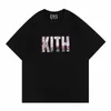 Kith Mens футболка дизайнерская рубашка мужская рубашка с половиной рукава футболка лето -повседневное хлопковое пот поглощающий короткий рукав