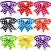 Appareils pour chiens 50 / 100pcs de la Saint-Valentin Small Bowties Adcoreaux ACCESSOIRES LATTICE STYLE PET PRODUITS