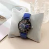 Zegarek luksusowe proste cyfrowe niebieskie damskie kwarcowe zegarek moda 2024 marka stretch stal nierdzewna bez klamry kobiet zegarki