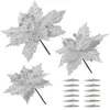 Decorative Flowers Christmas Flower Artificial Outdoor Plants Flannel Decorations For Tree