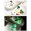 Decorations 50100pcs Cute Dinosaur Unicorn Glowing PVC Shoe Charms Fluorescence Letters Beer Champagne Shoe Decorations for Garden Shoes