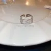 Полоса кольца четыре листового клевера Cleef Ring Kaleidoscope Кольца для женщин золотое золото бриллиантовое кольцо кольца кольца валентинки дизайнерские ювелирные украшения