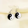 dangle earrings yin yang black and white for womansocip tai chi yinyang友情カップルペンダントジュエリー