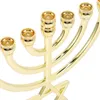 Ljushållare Holder Candlestick Stand Candelabra Metal Centerpiece Taper Tall Pillar Hanukkah Jewish Standing Tealight Festival