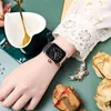 Montre-bracelets Lady Watch Exquisite Square Dial Quartz avec SILICONE STRAP NIGHT Light High Précision Horloge pour les ventilateurs de montre-bracelet Sweet
