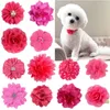 Hondenkleding 10 stks schattige booge puppy bloemen boogschieterijen huisdier kat glidable kraag verzorging kostuum accessoires decoraties