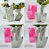 DIY EPOXY HESIN SILICONE VASE MOLD NORDIC LARGE BODY Flower Pot Concrete Gips Cast Silicone Mold Home Decoration Gift 240328