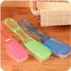 Grande brosse à chaussures transparente en cristal, brosse à linge multifonctionnelle, brosse douce de nettoyage pour pousser l'approvisionnement au sol