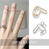 Nuovi arrivi molto alla moda La base delle manicure di dito degli anelli per unghie per ragazze Ringe 10 pezzi di phalanx da donna