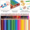 Crayons xren 1pc mignon de papeterie coréenne 72 Couleur crayon 2023 Cadeau de Noël pour filles garçons enfants Professional Art Drawing Supplies