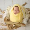 新生児写真撮影用の柔らかい毛布のラップ付き2023NEWBORN FUZZY BUNNY HAT