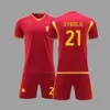 Oyal Roma Lukaku Dibala Size Adult And Children S Football Jersey Set et