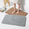 Bath Mats Memory Foam Mat Water Absorption Bathroom Rug Non-slip Carpet Washable Bathtub Toilet Shower Room Floor Tapis Alfombra