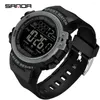 Armbandsur Sanda Luxury Fashion G Style Men's Sports Watch Waterproof Military Display Clock Man Watches LED Digital Reloj Hombre