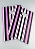 100pcslot 20x25cm Pink Black Striped Plastic Gift Bag Boutique Jewelry Gift Packaging Bag Plastic Shopping Bags With Handle4192911